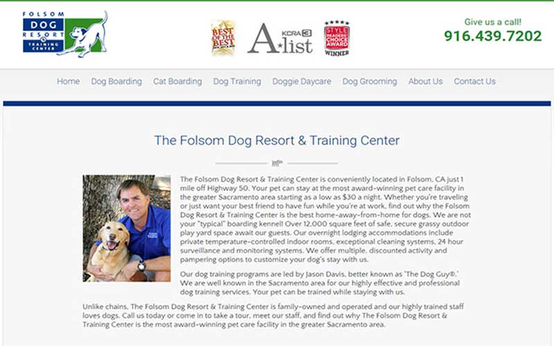 Fire Extinguisher Inspection, Testing & Recharge Service Customer Review by Jake Romero, Owner of Folsom Dog Resort, Folsom, CA 95630.