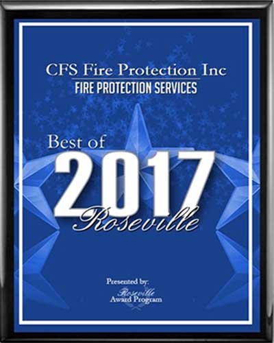 Best of 2016 Award for Fire Protection Services in Roseville, California for CFS Fire Protection, Inc.